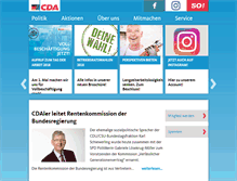 Tablet Screenshot of cda-bund.de